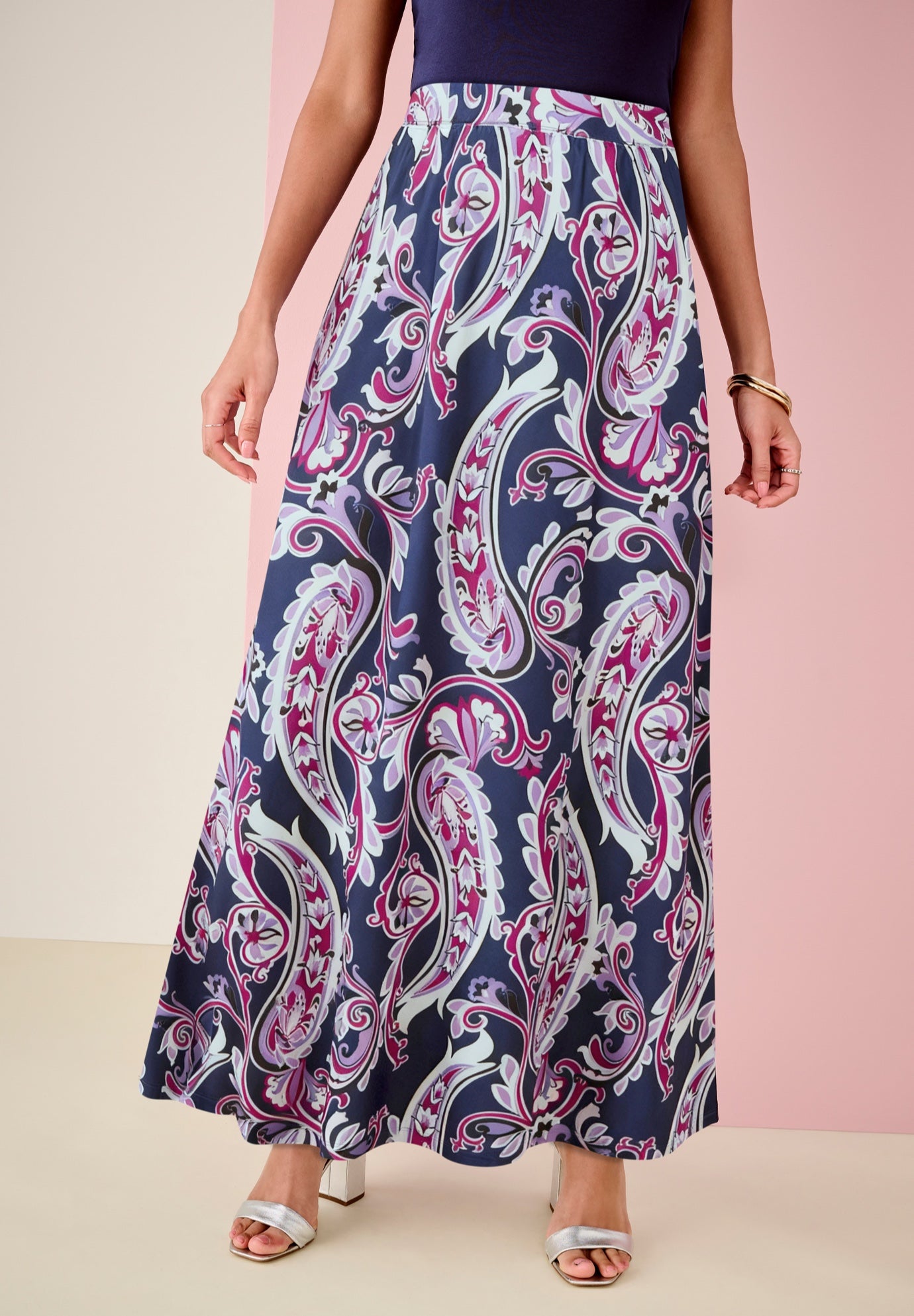 Ultrasmooth&reg; Fabric Maxi Skirt image number 0