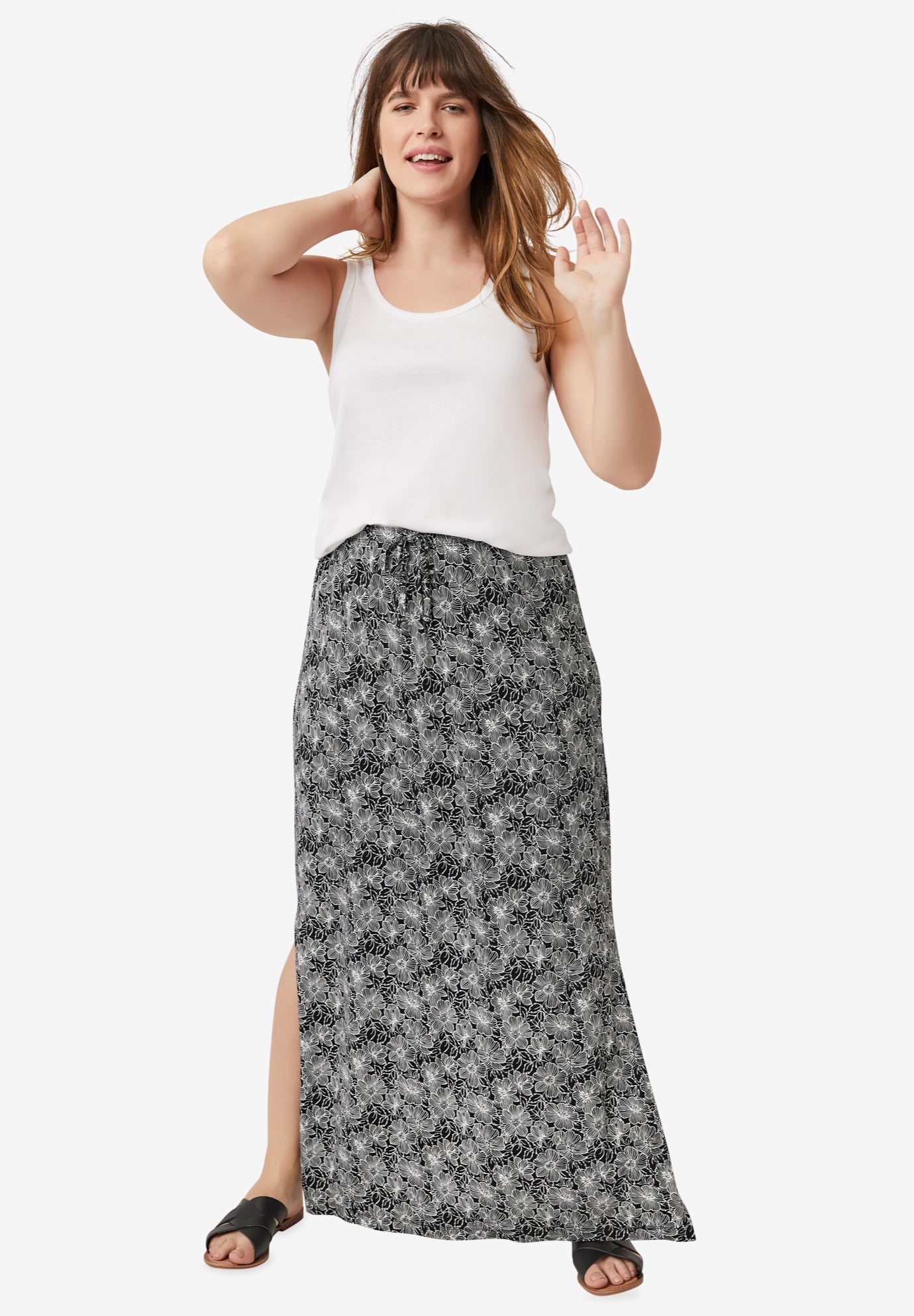 Knit Maxi Skirt image number 2