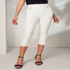 Comfort Waist Stretch Denim Capris image number null