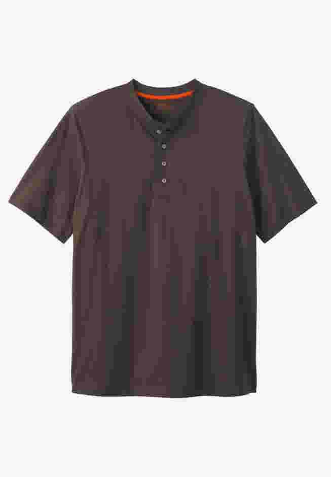 Heavyweight Short-Sleeve Henley Shirt image number 0
