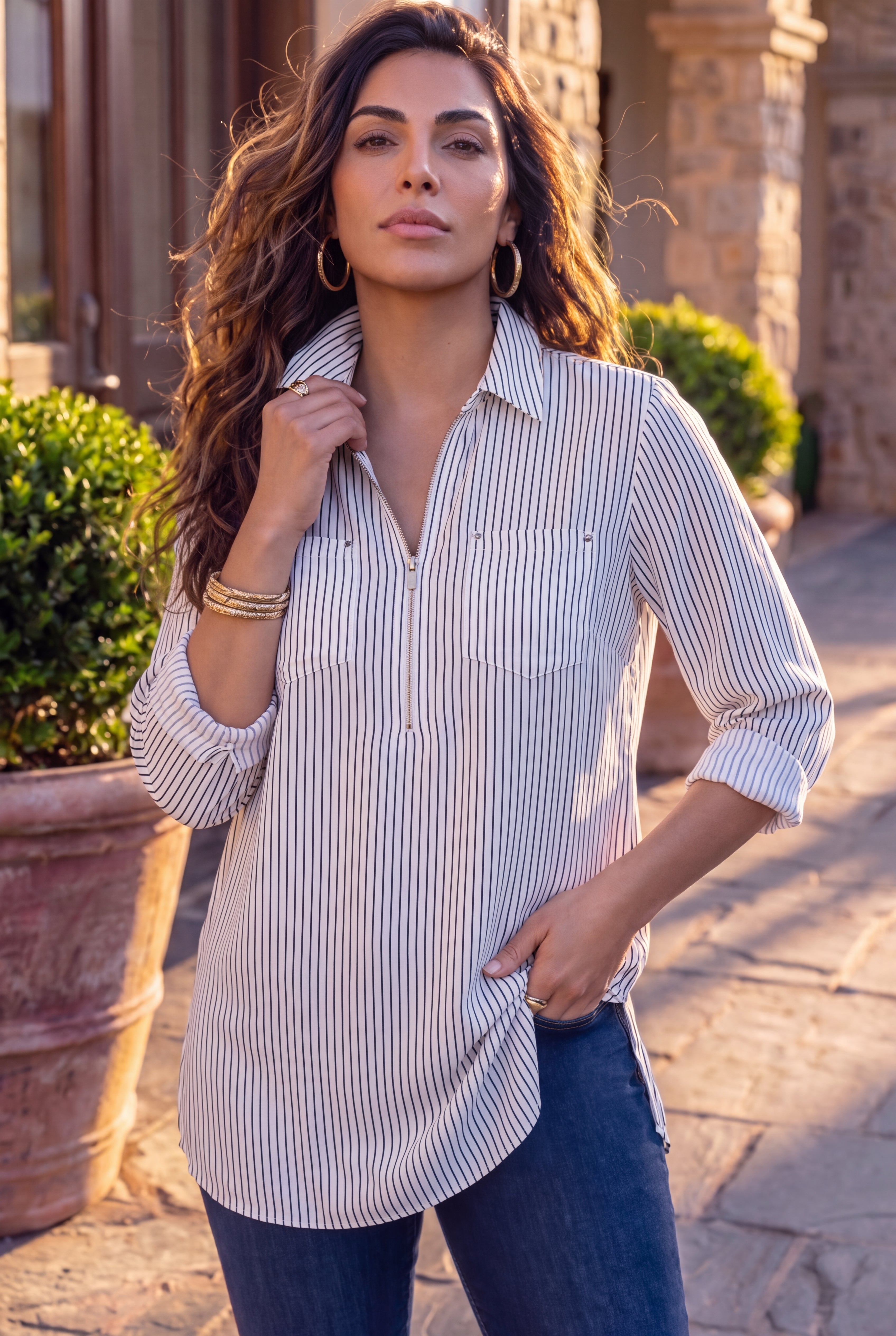 Breezeway Half-Zip Tunic image number 0