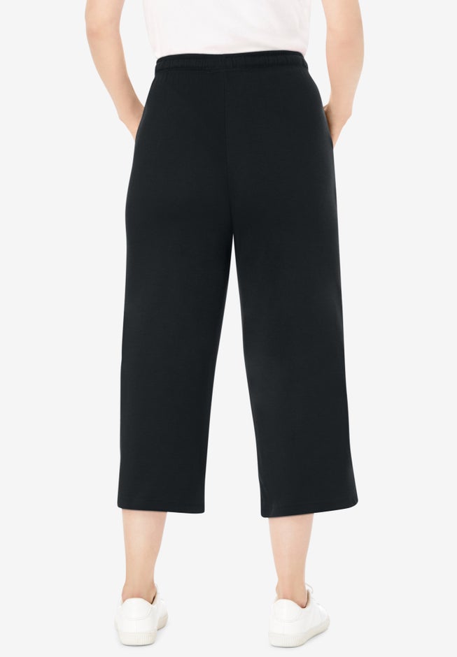 Sport-Knit Pull-On Capri Pants image number 1