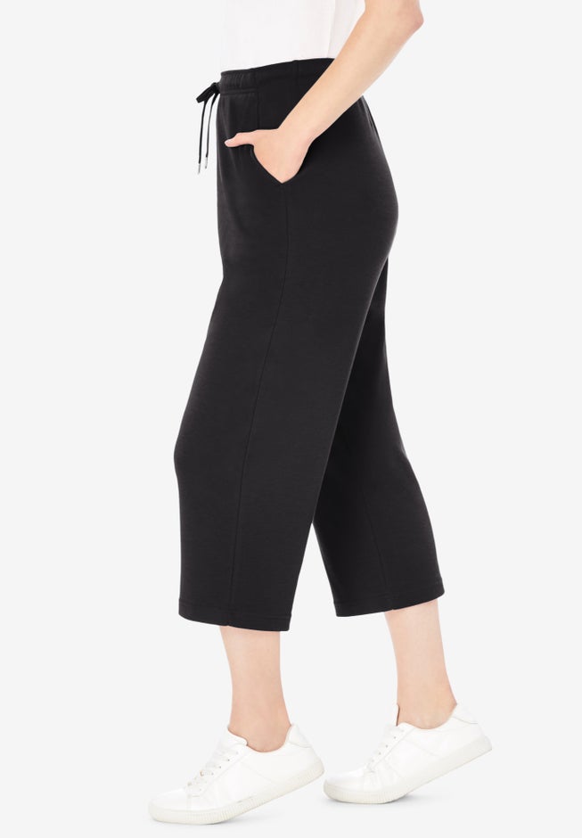 Sport-Knit Pull-On Capri Pants image number 2