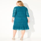 Shirred Lace Flounce Dress image number null