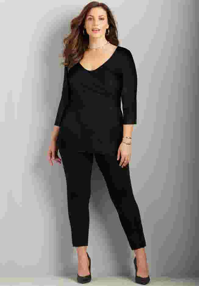 Curvy Collection Wrap Front Top image number 0