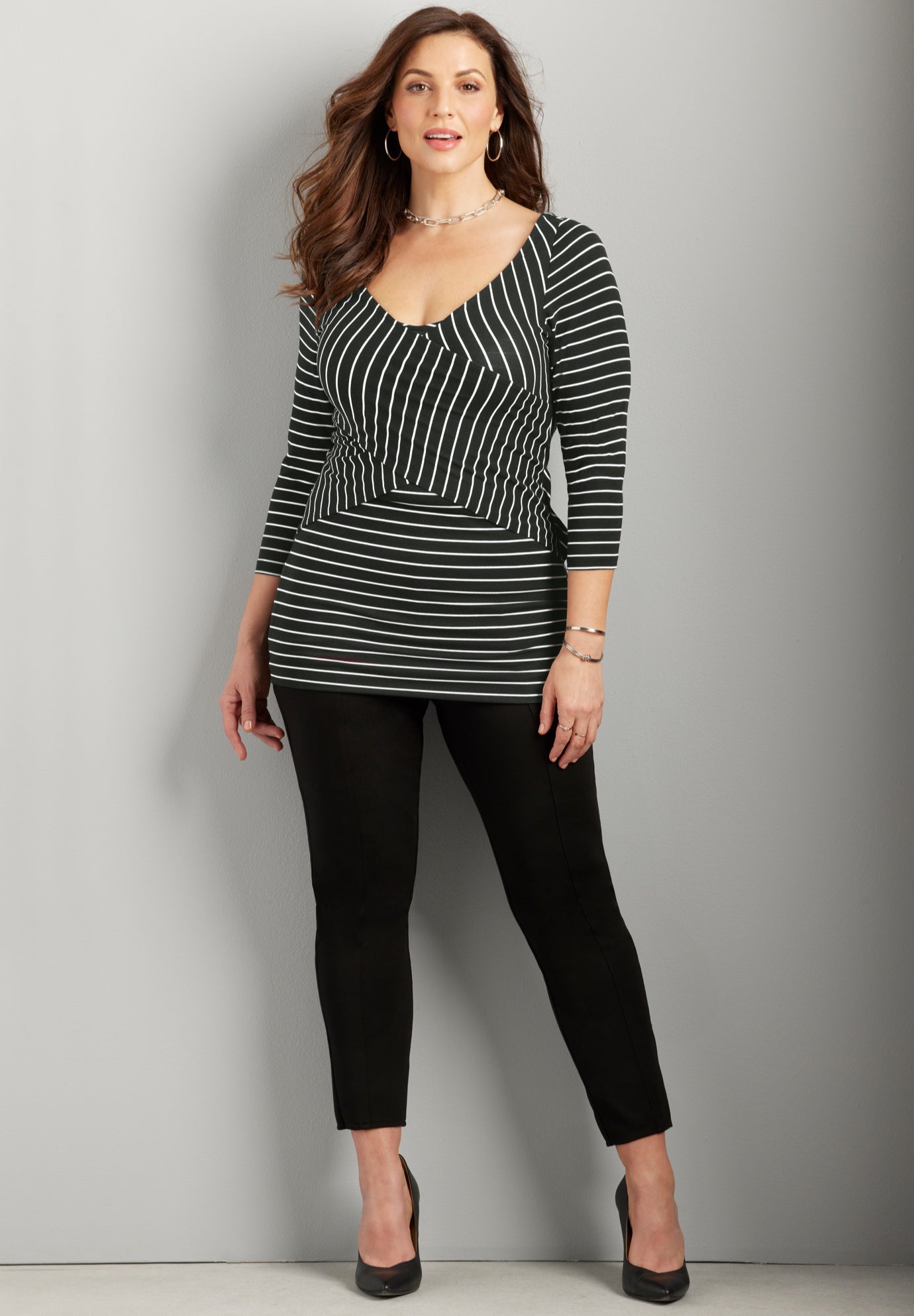 Curvy Collection Wrap Front Top image number 0