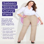 Softluxe Sateen Stretch Curvy Pant image number null