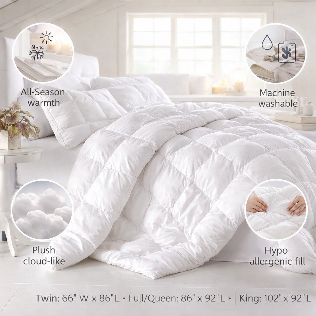 200 Thread Count Cotton Puff Comforter image number 2