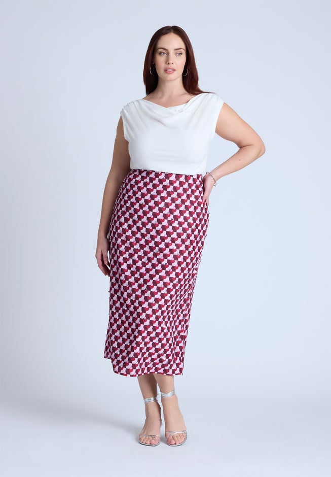 Geometric Sequin Skirt image number null