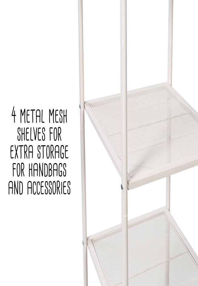 Freestanding Clothing Rack With Shelves image number 3