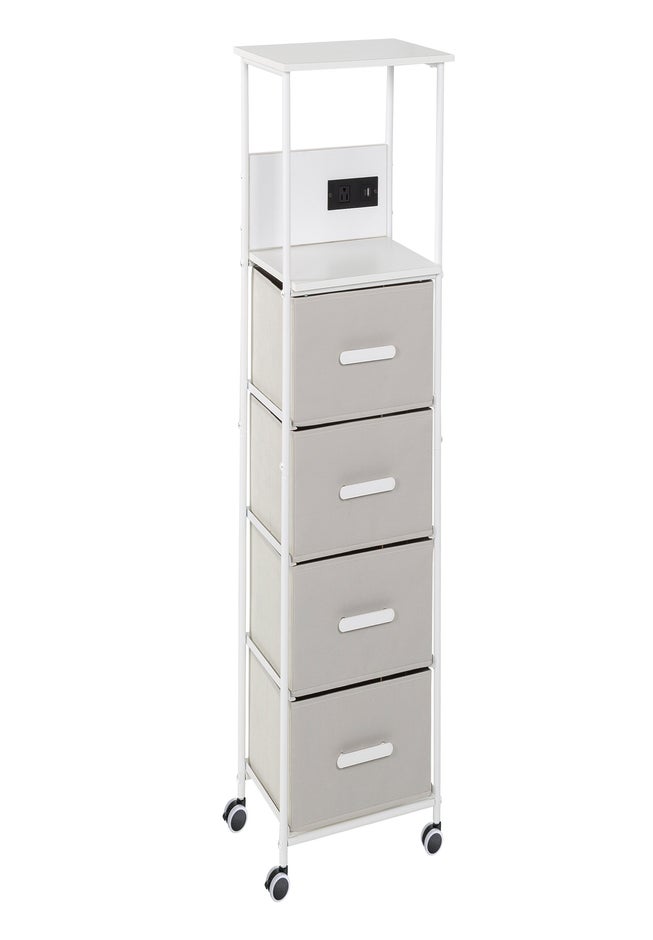 4-Drawer Cart With Charging Station image number 1