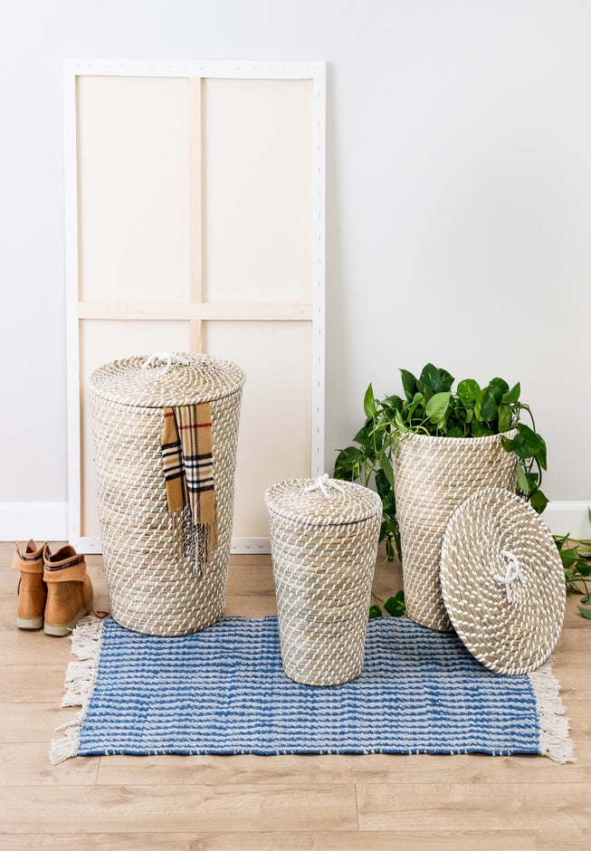 Seagrass Nesting Baskets, Set of 3 image number 0