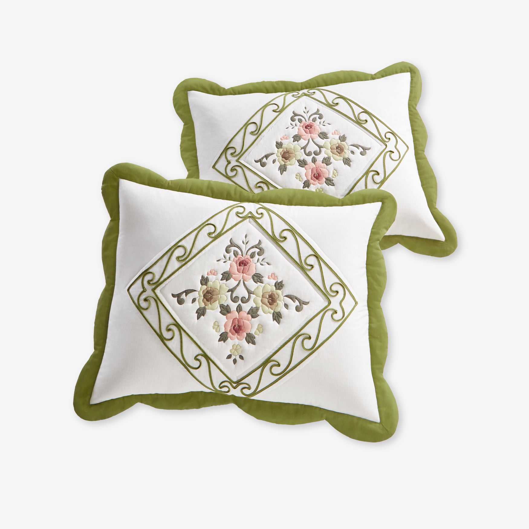 Ava Embroidered Cotton Sham image number 0