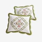 Ava Embroidered Cotton Sham image number null