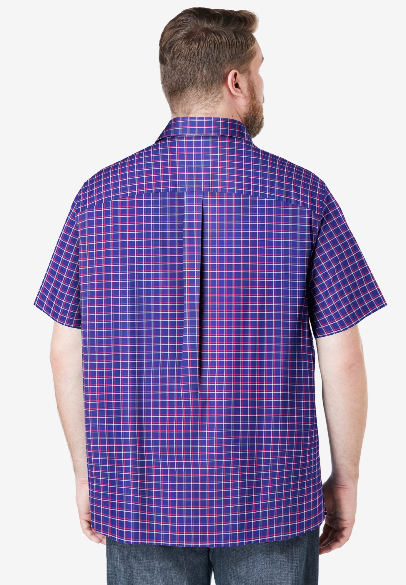 Wrinkle-Resistant Short Sleeve Button Down, Printed image number 1