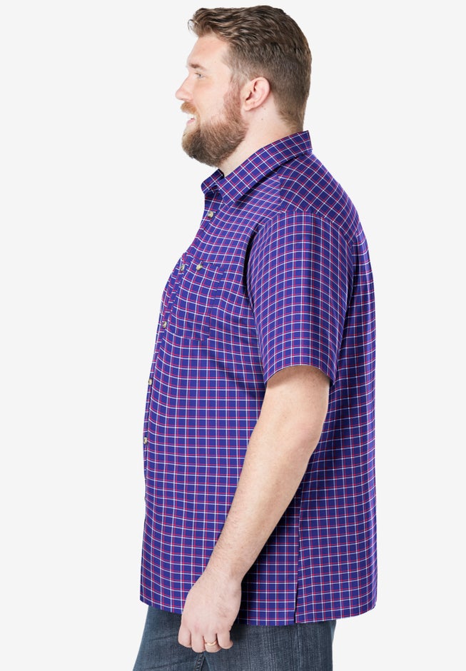 Wrinkle-Resistant Short Sleeve Button Down, Printed image number 2