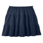 Elastic-Waist Knit Tiered Skirt image number null