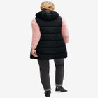 Long Hooded Puffer Vest image number null