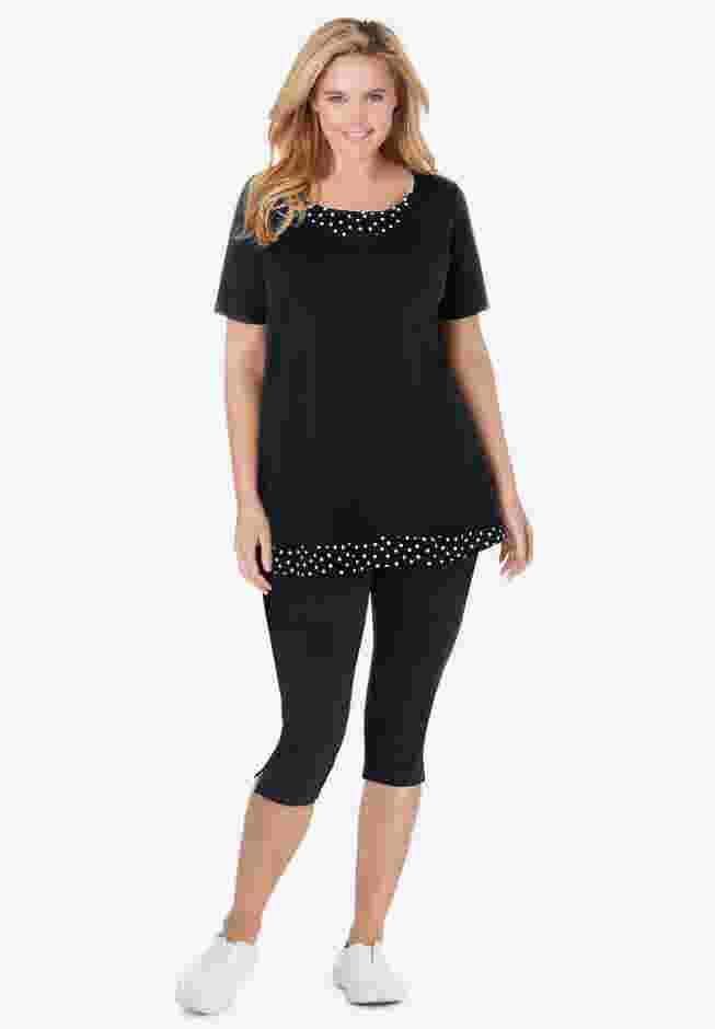 Layered-Look Print Tunic image number 6