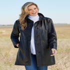 Leather Swing Coat image number null