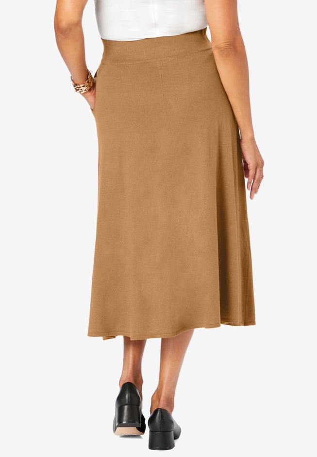 A-Line Cashmere Skirt image number 1