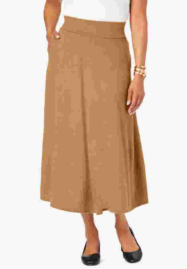 A-Line Cashmere Skirt image number 0