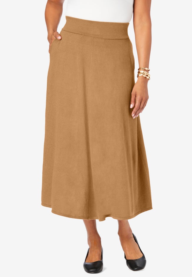 A-Line Cashmere Skirt image number 0