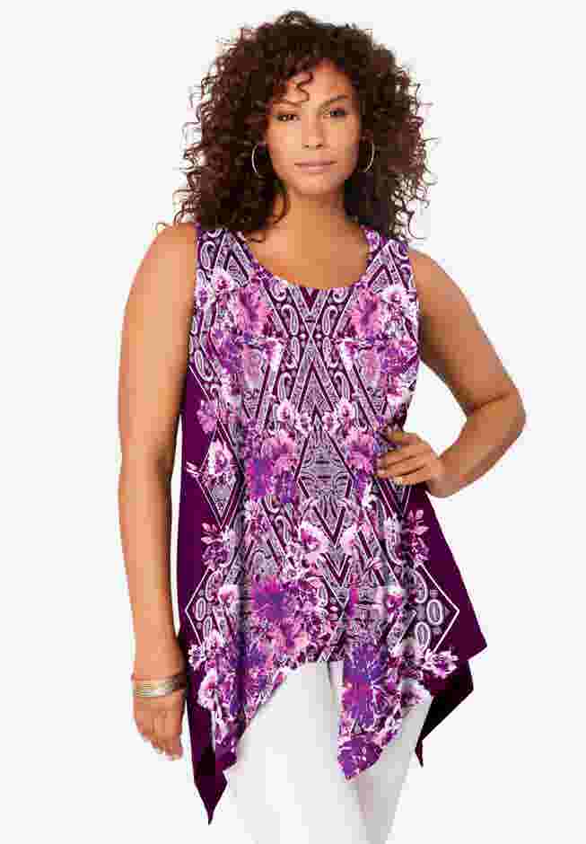 Handkerchief Hem Tunic Tank image number 0