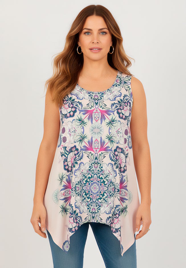 Handkerchief Hem Tunic Tank image number 1