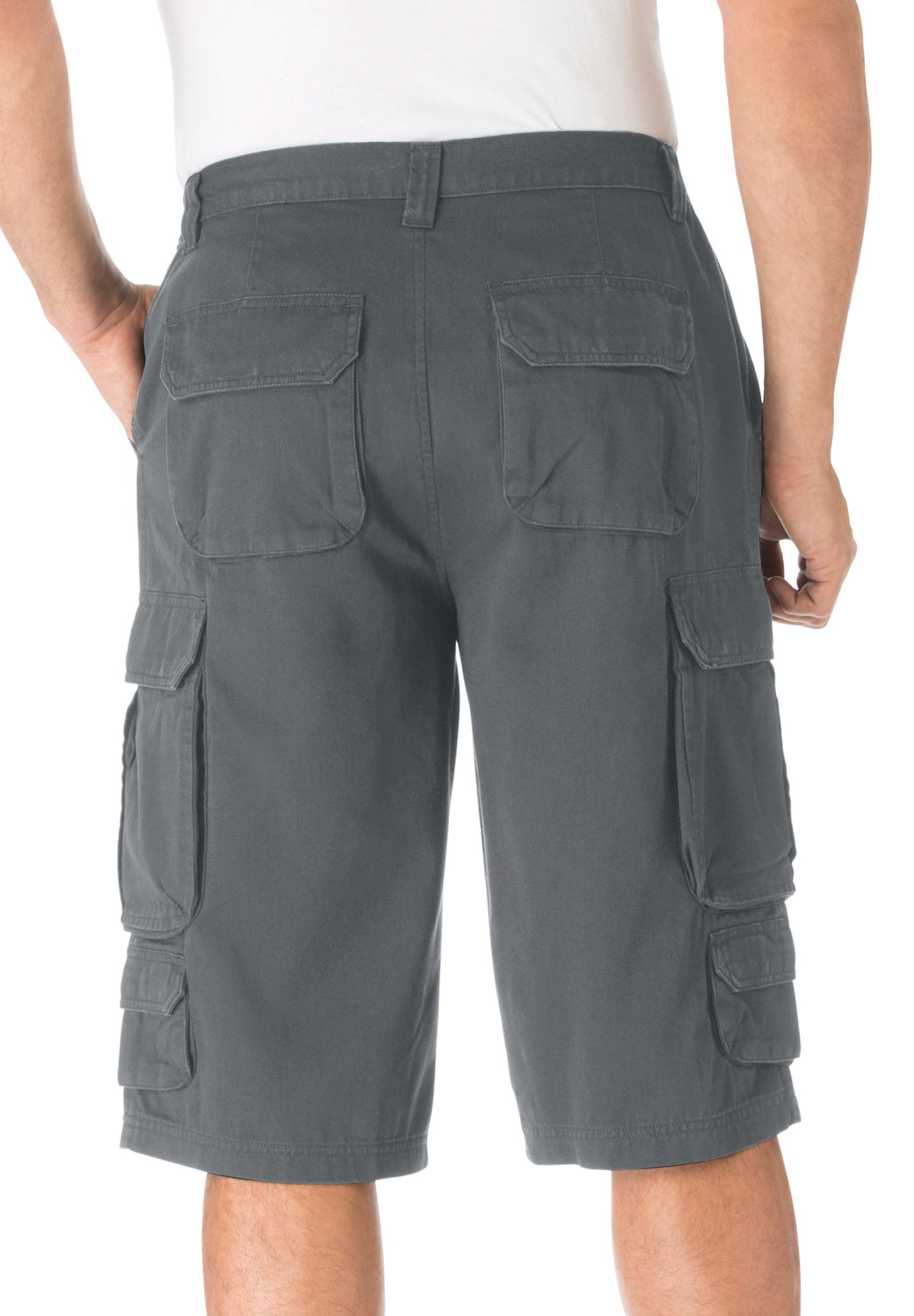 14" Side Elastic Cargo Shorts image number 1