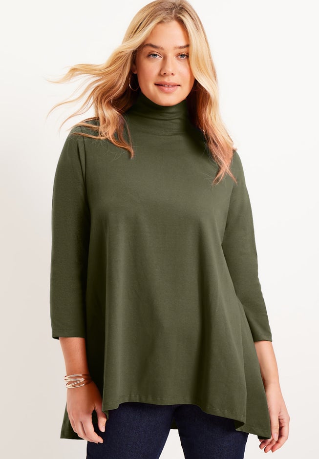 One+Only Mock-Neck Tunic image number 0