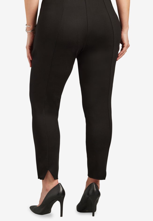Curvy Ponte Knit Ankle Pant image number 1