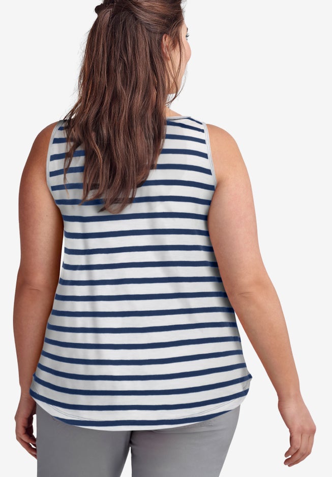 Knit Henley Tank image number 1