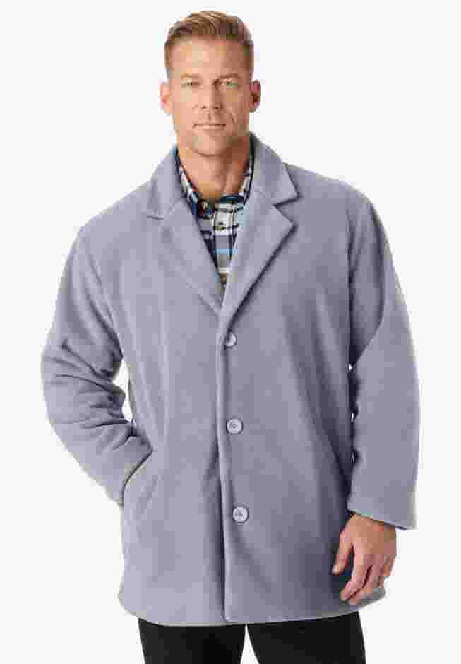 Fleece peacoat image number 0