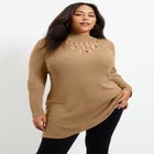 Pearl Keyhole Sweater image number null