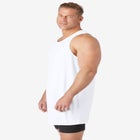 Longer Length Ribbed Cotton Tank image number null