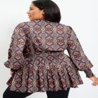 Smocked Georgette Tunic image number null