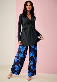 Shirred Empire Waist Tunic
