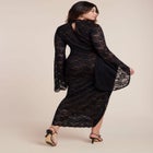 Lace Fitted Maxi Dress image number 4