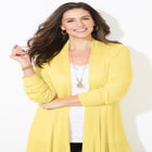 Mixed Rib Drape Cardigan image number null