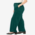 Wide-Leg Velour Pant image number 2