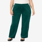 Wide-Leg Velour Pant image number 0