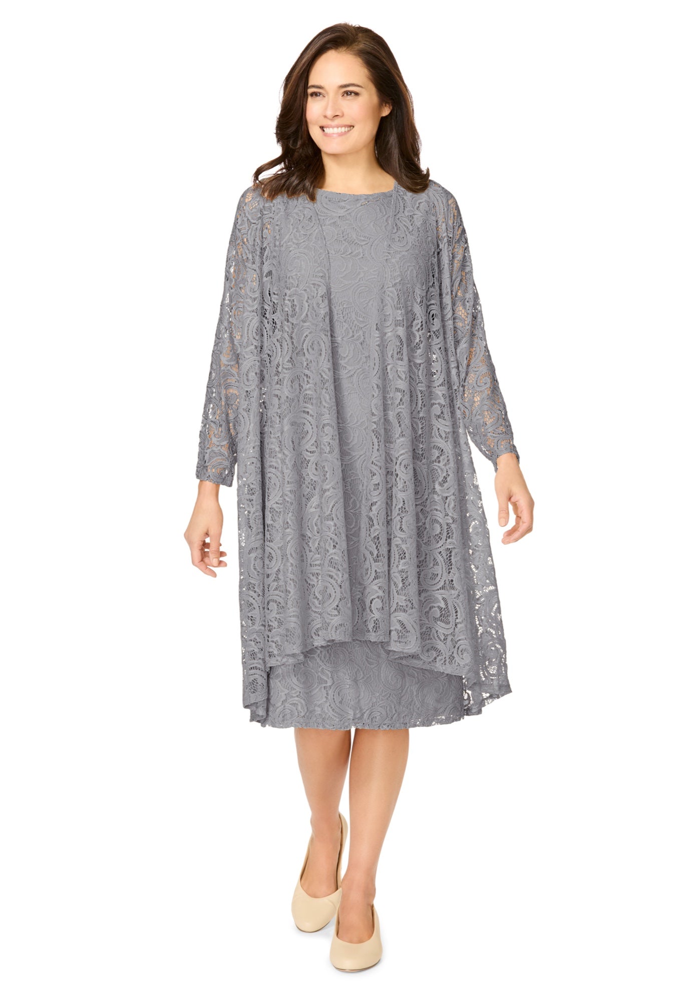 2 piece Lace Jacket Dress image number 0