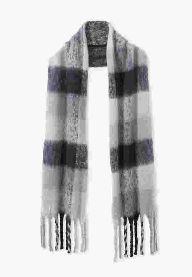 Fringed Plaid Scarf image number 1