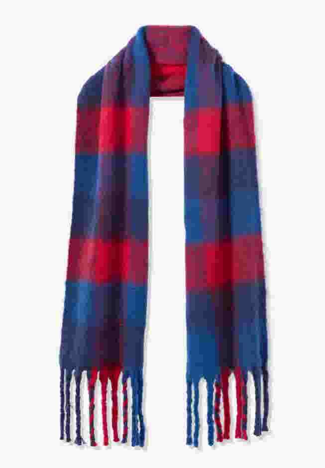 Fringed Plaid Scarf image number 2