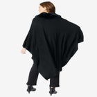 Faux Fur-Trimmed Shawl image number null