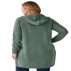 Cable Cardigan Hoodie image number null