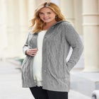 Cable Cardigan Hoodie image number null