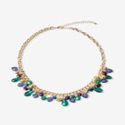 Goldtone and Gemstone Necklace image number null