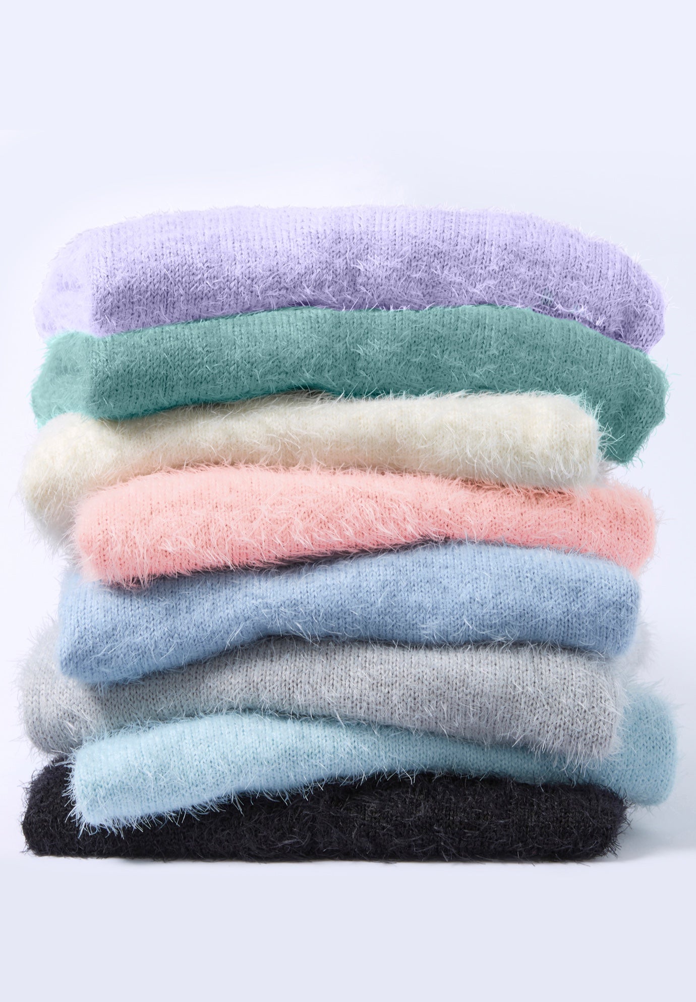 Eyelash Lace Neck Sweater image number 3